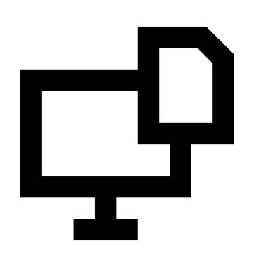  Online dokümanlar vektör simgesi