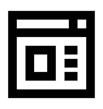  Web sitesi şablon vektör simgesi 