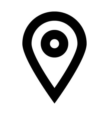  harita pin vektör simgesi
