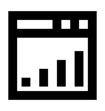  Web Analytics vektör simgesi