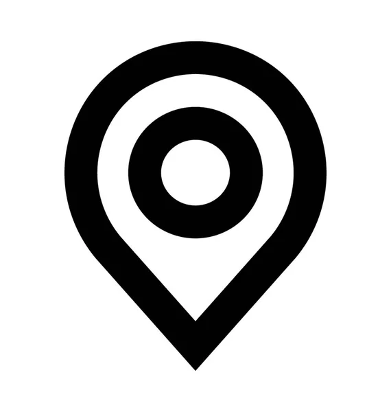 Mapa Pin Vector Icono — Vector de stock