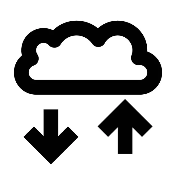 Nube computación vector icono — Archivo Imágenes Vectoriales