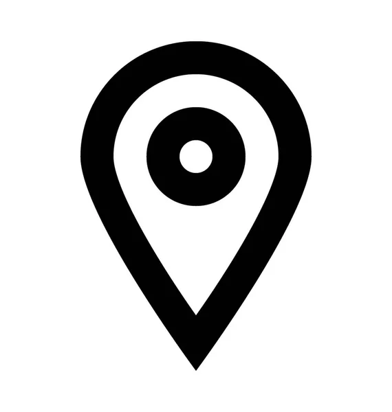 Mapa pin vector icono — Vector de stock