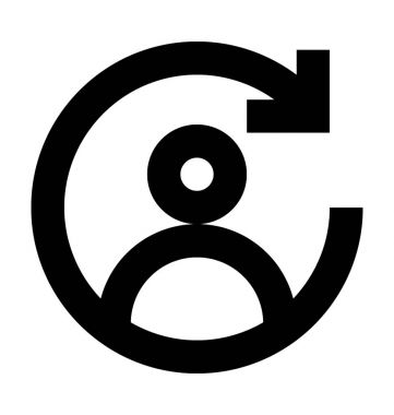  Kullanıcı vektör simgesi Yenile