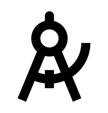  Pusula aracı vektör simgesi