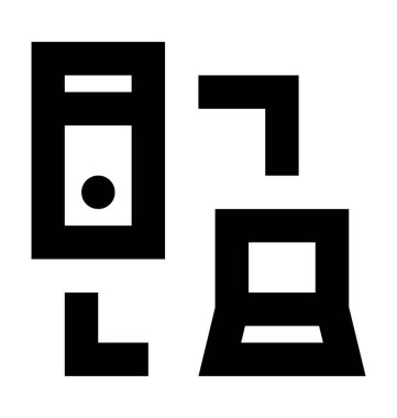  Sunucu bağlantısı vektör simgesi