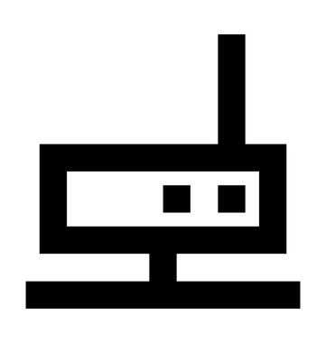  W Lan vektör simgesi