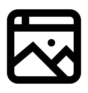  Manzara vektör simgesi