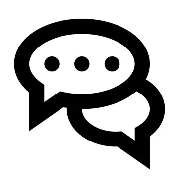  Konuşma balonları vektör simgesi