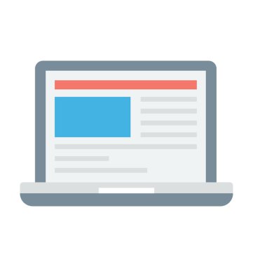  Laptop vektör simgesi