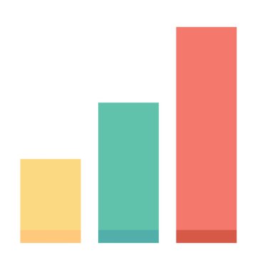  bar çizelgesi vektör simgesi