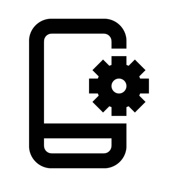 Configuración móvil Vector Icono — Vector de stock