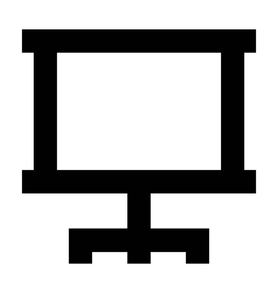 Cavalete Board Vector ícone — Vetor de Stock