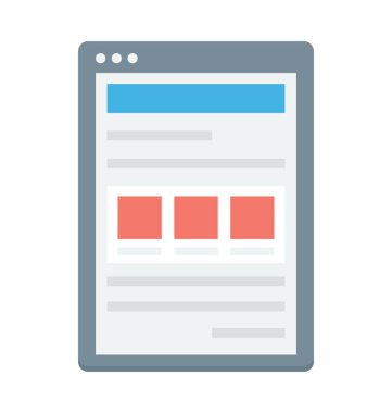  Mobil şablon vektör simgesi