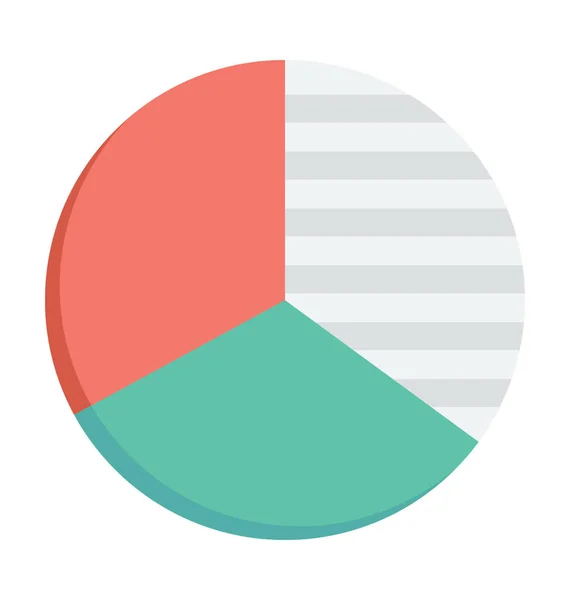 Pie Chart Vector Icon — Stock Vector