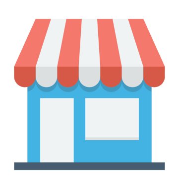 Dükkanı satırı vektör simgesi