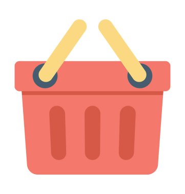 Alışveriş sepeti vektör simgesi