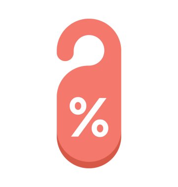 indirimli etiket vektörü simgesi