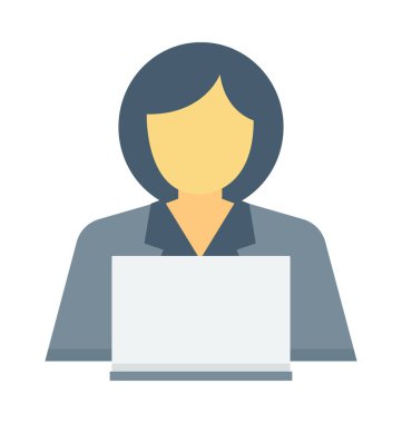 Kadın Yöneticisi vektör simgesi