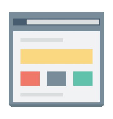  Web düzen vektör simgesi