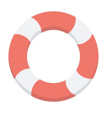  hayat halka vektör simgesi