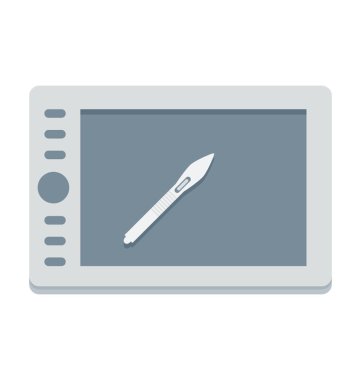  Grafik tablet vektör simgesi