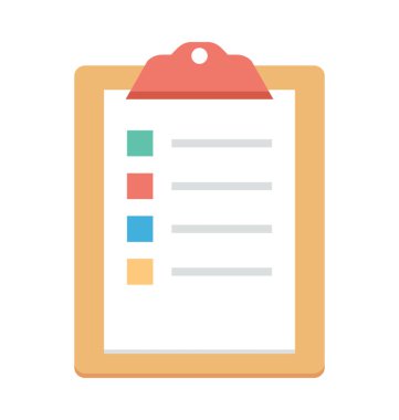  Denetim listesi vektör simgesi