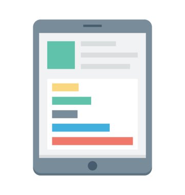  Mobil düzen vektör simgesi