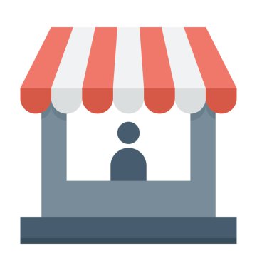  Kiosk vektör simgesi