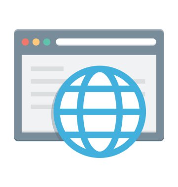  Tarayıcı vektör simgesi