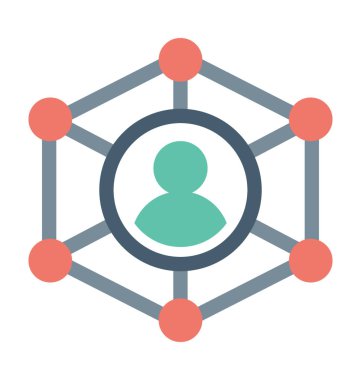  Sosyal ağ vektör simgesi