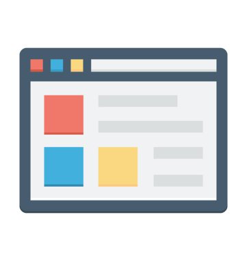  Web düzen vektör simgesi