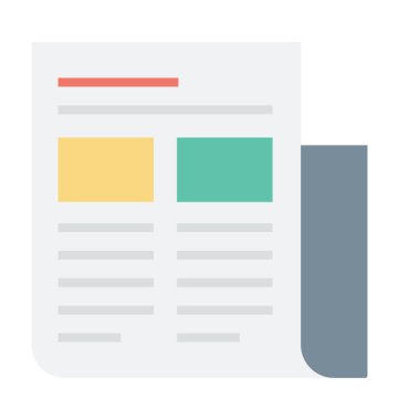  Gazete vektör simgesi