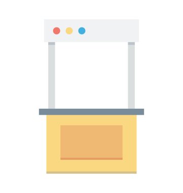  Kiosk vektör simgesi