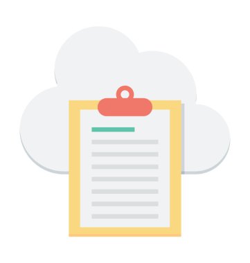 Gökyüzü Dokümanlar vektör simgesi