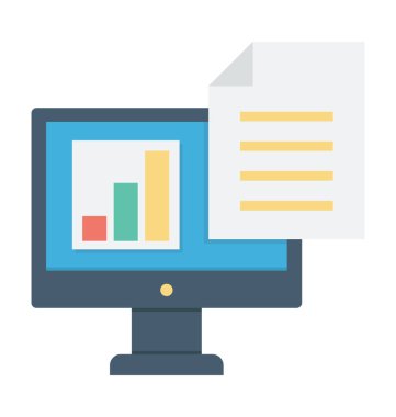  Online belgeler vektör simgesi