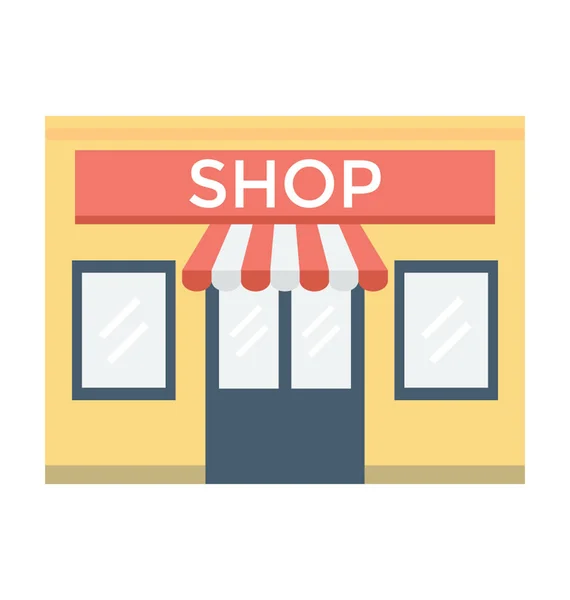 Shop Line Vector Icon — Stock Vector