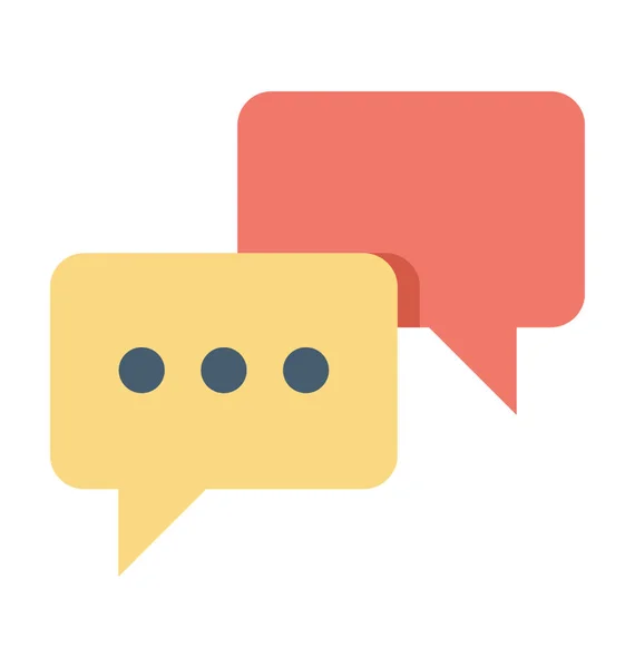 Chat Bubbles Vector Icon — Stock Vector