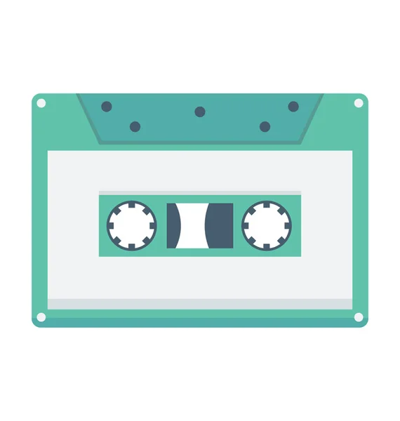 Audio Kazetta Vector Icon — Stock Vector