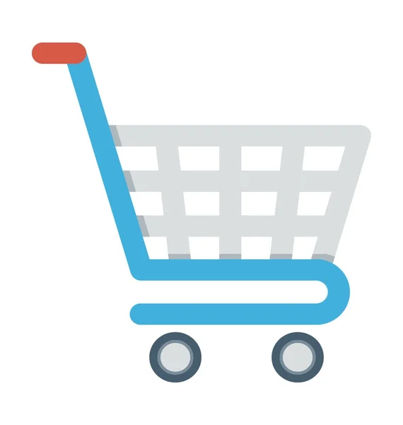 Carrito de compras vector icono — Vector de stock