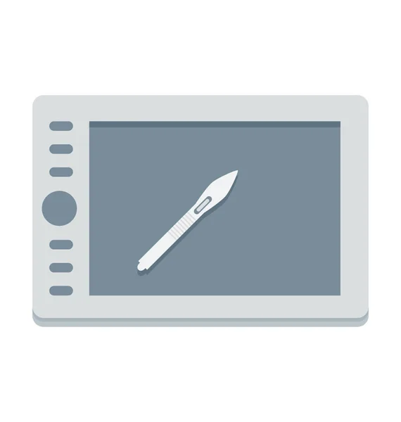 Gráfico ícone do vetor tablet — Vetor de Stock