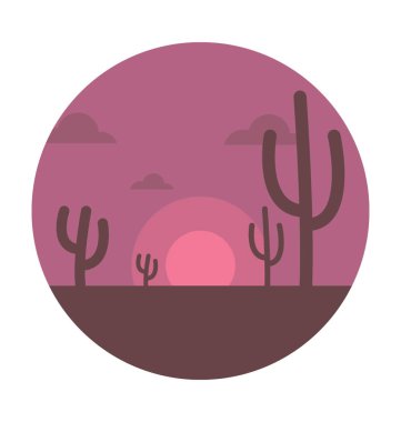 Doğa renkli vektör simgesi