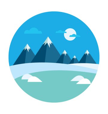 Piramit dağ vektör simgesi