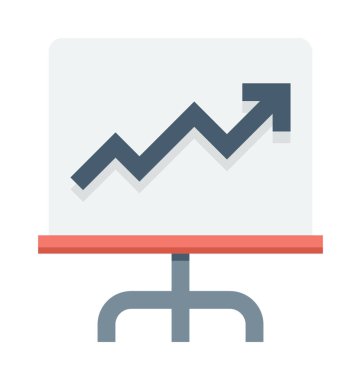 Büyüme grafik vektör simgesi