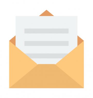 E-posta renkli vektör simgesi