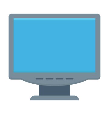 Monitör renkli vektör simgesi
