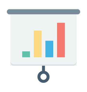 Flip chart vektör simgesi