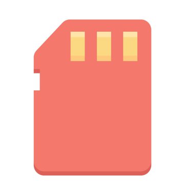 hafıza kartı vektör simgesi