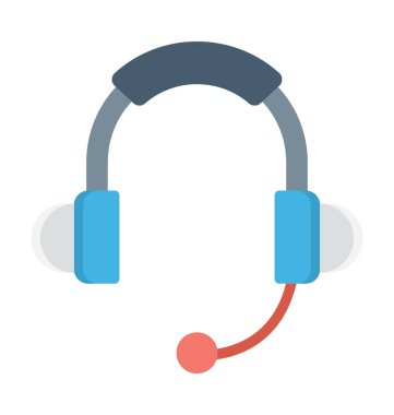 Kafa telefon vektör simgesi