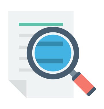 Arama dosya vektör simgesi